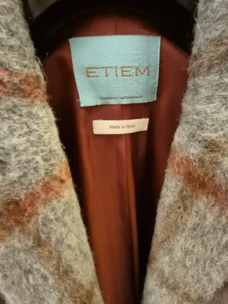 Abrigo mujer de paño Etiem Talla 38