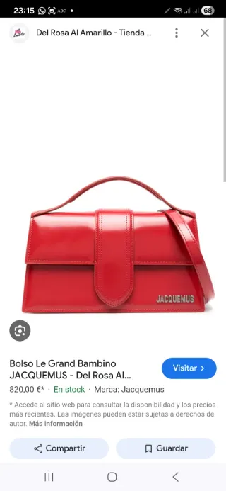 Bolso rojo Jacquemus