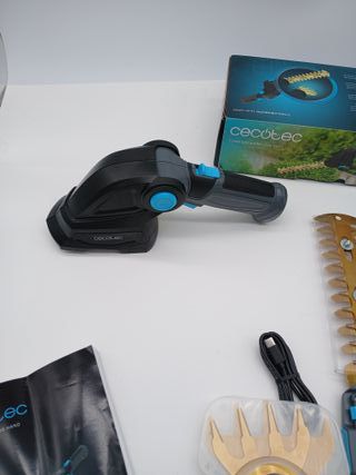 Cecotec Cortasetos a Batería de Mano 2 en 1 TitaniumSword 2000 Hand. Batería Integrada 7,2V, Motor sin Escobillas, Brushless, Cu