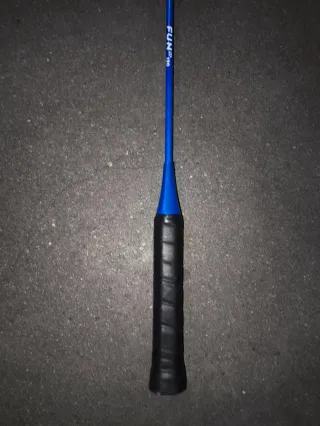 Raqueta de bádminton azul