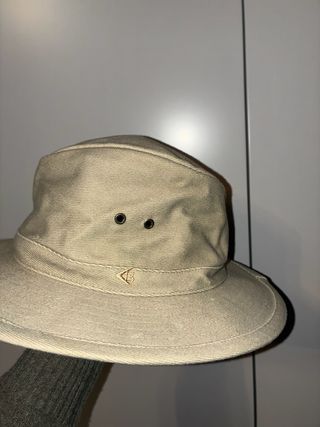 Sombrero bucket beige algodón talla 58 ala ancha