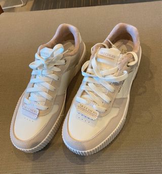 Zapatillas Skechers Beige y Rosa