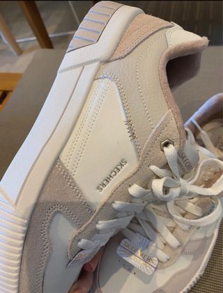 Zapatillas Skechers Beige y Rosa