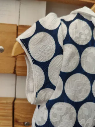 Vestido bebé círculos 12 meses