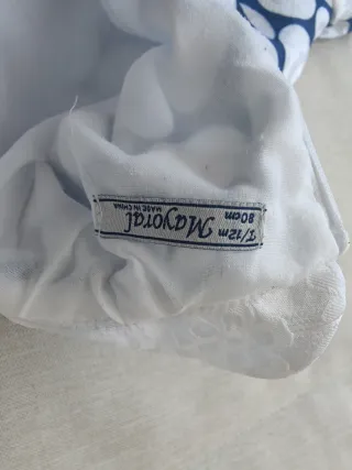 Vestido bebé círculos 12 meses