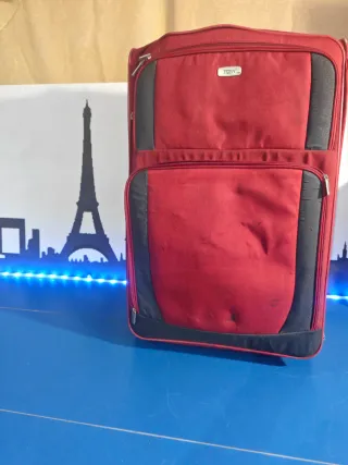 Maleta grande Titan roja y negra