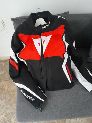 Chaqueta Moto Dainese Original Negra/Roja