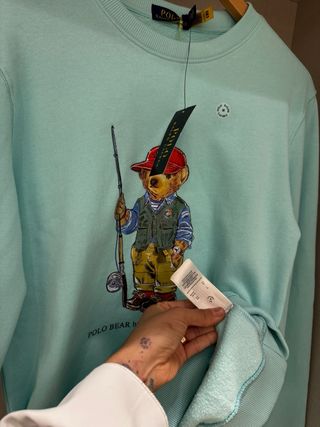 Sudadera Polo Ralph Lauren Oso Pesca