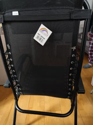 Hamaca Negra Plegable