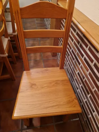 Mesa de txoko de madera