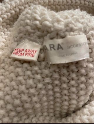 Scaldacollo Zara bianco/panna