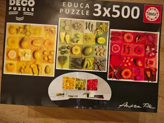 Puzzle Educa 3x500 Piezas Frutas