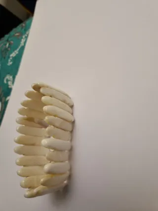 Pulsera Nácar Beige y Blanco