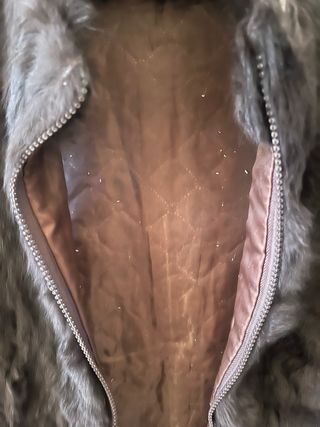 Chaleco de pelo marrón