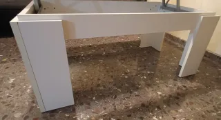 Mesa centro extensible blanca