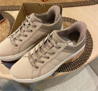 Zapatillas Skechers Beige/Gris Talla 38