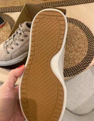 Zapatillas Skechers Beige/Gris Talla 38