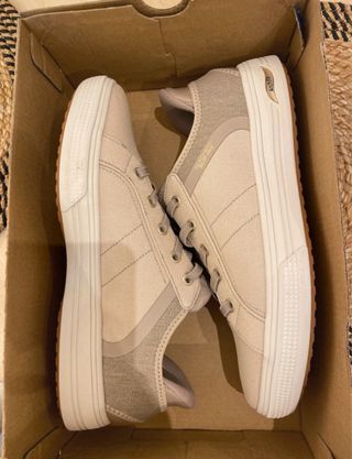 Zapatillas Skechers Beige/Gris Talla 38