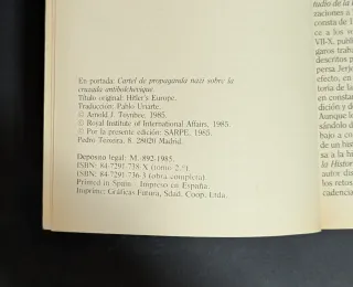 La Europa de Hitler - Arnold J. Toynbee