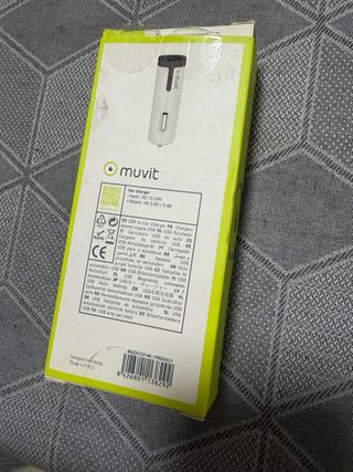 Cargador Coche USB Muvit 2.4A Blanco