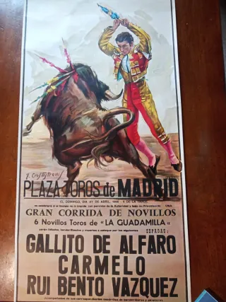 Locandina Corrida Plaza Toros Madrid 1986