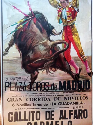 Locandina Corrida Plaza Toros Madrid 1986