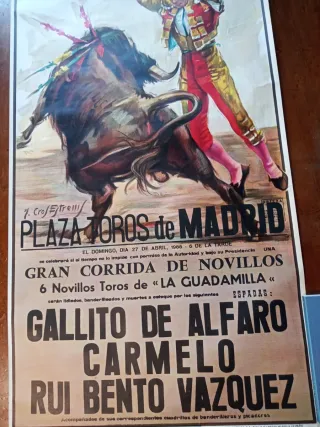 Locandina Corrida Plaza Toros Madrid 1986