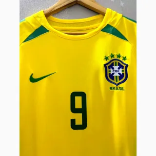 Camiseta Fútbol R9 Brasil Mundial 2002 Retro