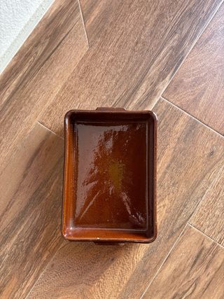 Cazuela Rectangular Barro Marrón