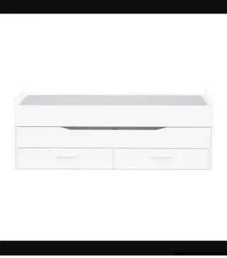Cama nido Conforama blanca con cajones