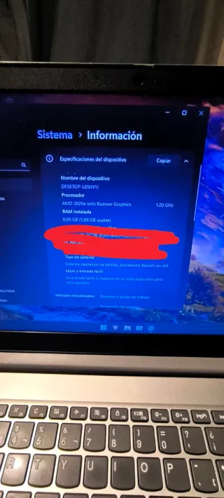 Lenovo Ideapad 3 15ADA05 Plata