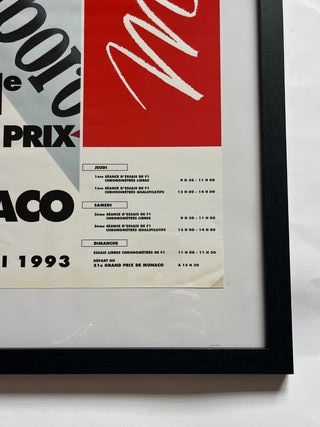 Póster del Gran Premio de Mónaco de 1.993