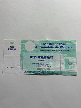Póster del Gran Premio de Mónaco de 1.993