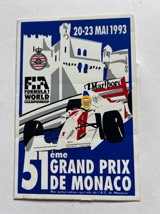 Póster del Gran Premio de Mónaco de 1.993