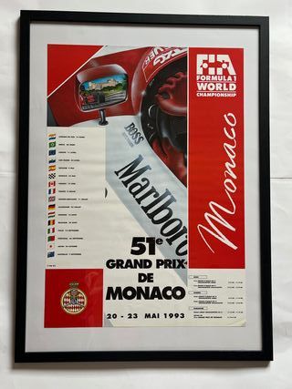 Póster del Gran Premio de Mónaco de 1.993