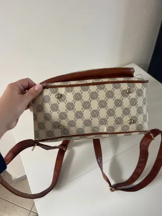 Zaino donna V beige e marrone