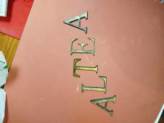 Lote letras latón Altea