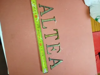 Lote letras latón Altea