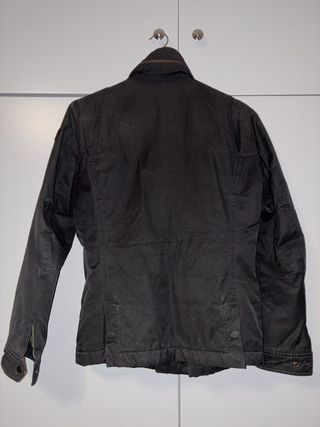 Chaqueta Diesel negra acolchada interior verde S
