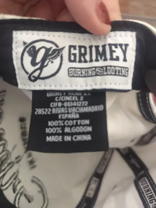 Gorra Grimey Beige y Negra