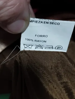 Vestido fiesta marrón y dorado