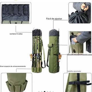 Bolsa para cañas de pescar multifunción