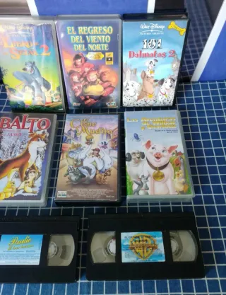 8 VHS PELÍCULAS INFANTILES ORIGINALES