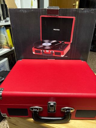 Maleta Tocadiscos Prixton Roja