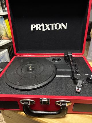 Maleta Tocadiscos Prixton Roja