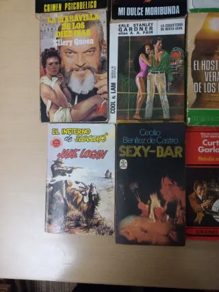 9 libros eróticos, románticos de adultos. Vintage