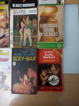 9 libros eróticos, románticos de adultos. Vintage