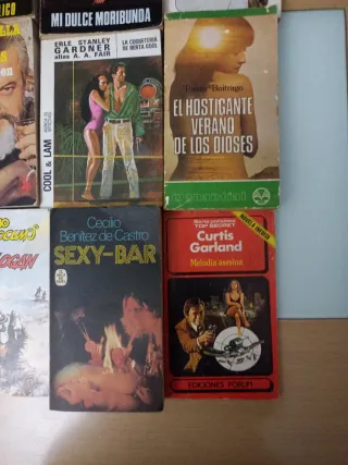 9 libros eróticos, románticos de adultos. Vintage