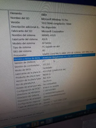 PC Asus Negro Windows 10