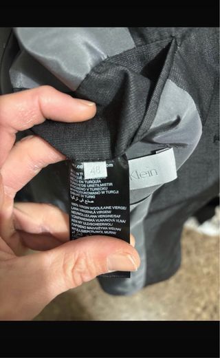 Americana Calvin Klein Gris oscuro. Talla M